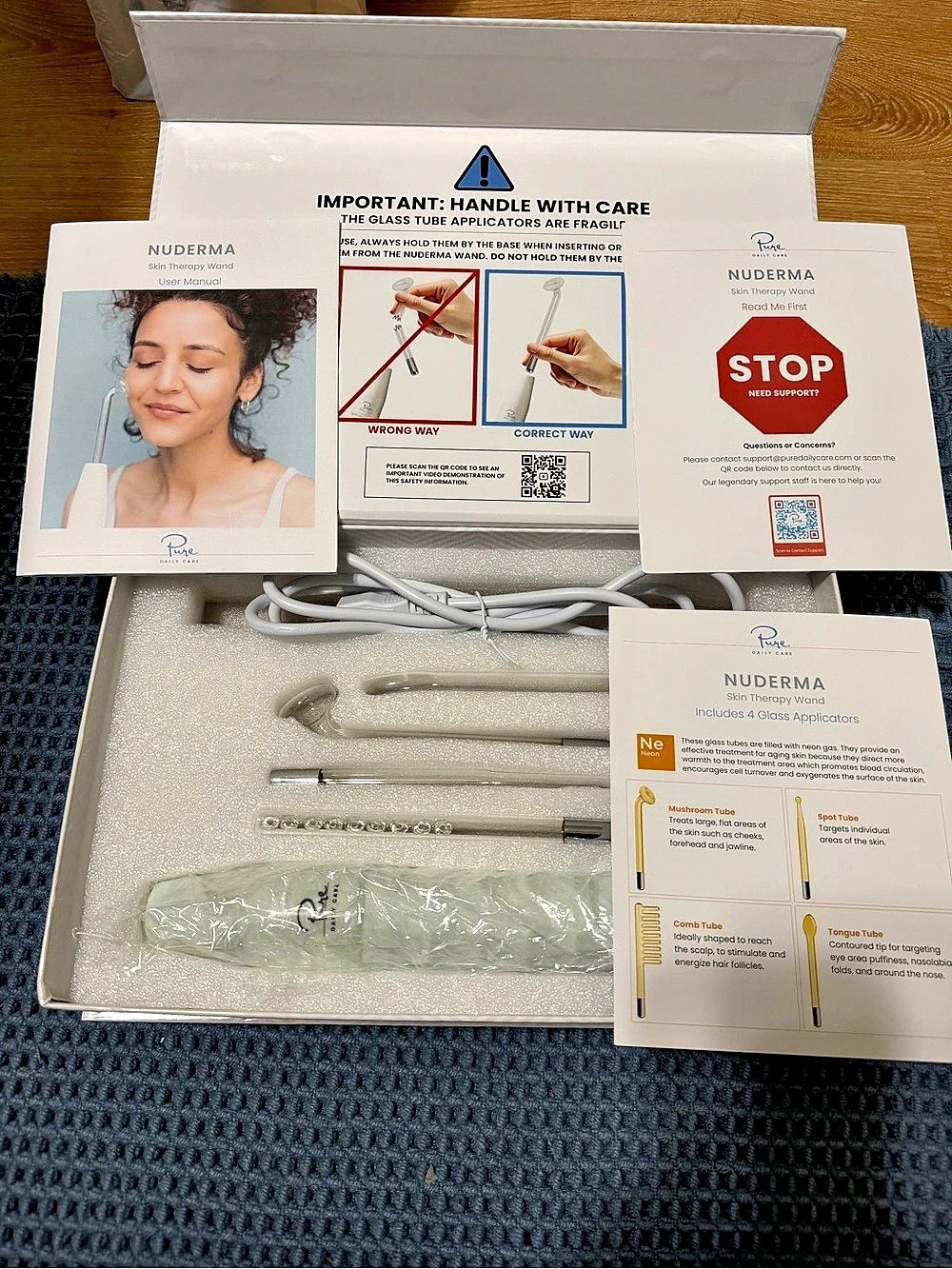 NUDERMA Facial Steamer Kit White NWT